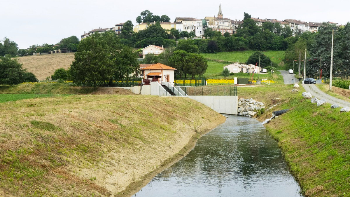 Voie du canal de Saint-Martory pour permettre l’étiage de la rivière Louge