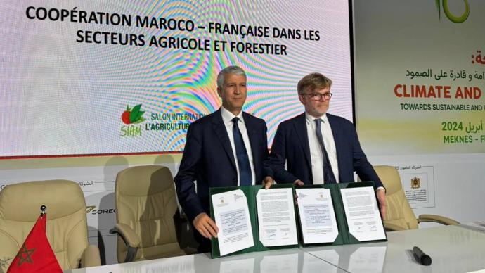 Signature de la feuille de route de coopéartion maroco-française dans les secteurs agricole et forestier (avril 2024) 