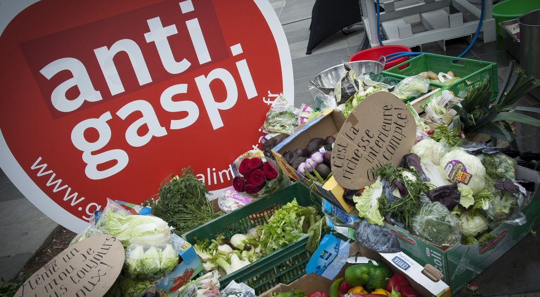 Logo de la campagne anti-gaspi : la pomme