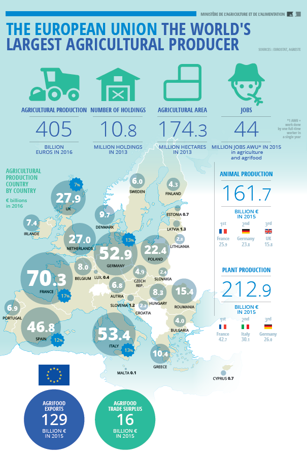 Infographics The European union, the world's largest agricultural