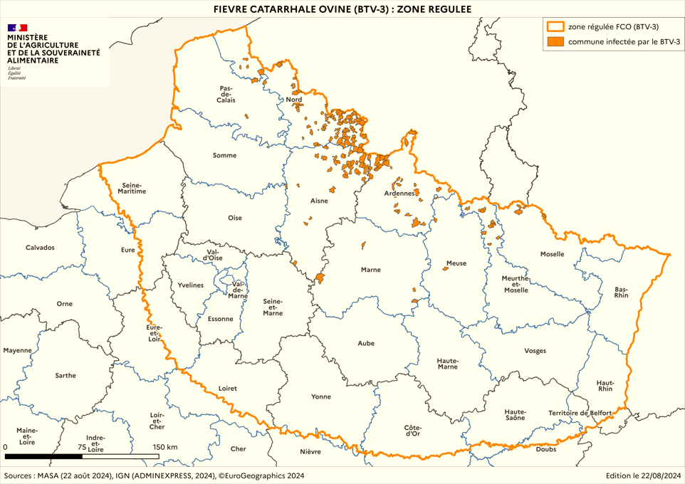 FCO - Zone régulée au 22 août 2024