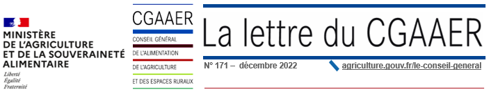 Bandeau de la lettre du CGAAER de décembre 2022