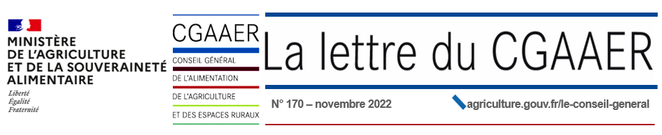 Bandeau du CGAAER lettre de novembre 2022 n°170