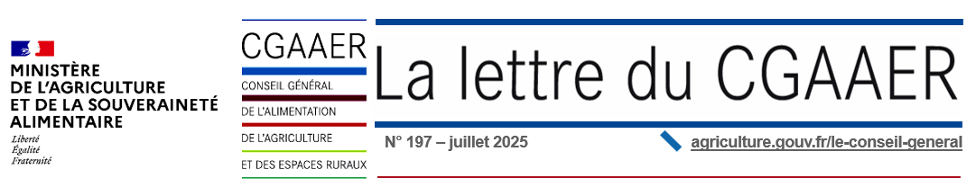 Bandeau newsletter CGAAER juillet 2025