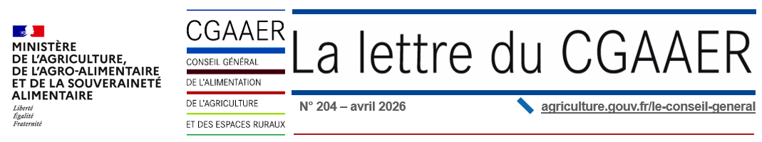 Bandeau Lettre du CGAAER Avril 2026