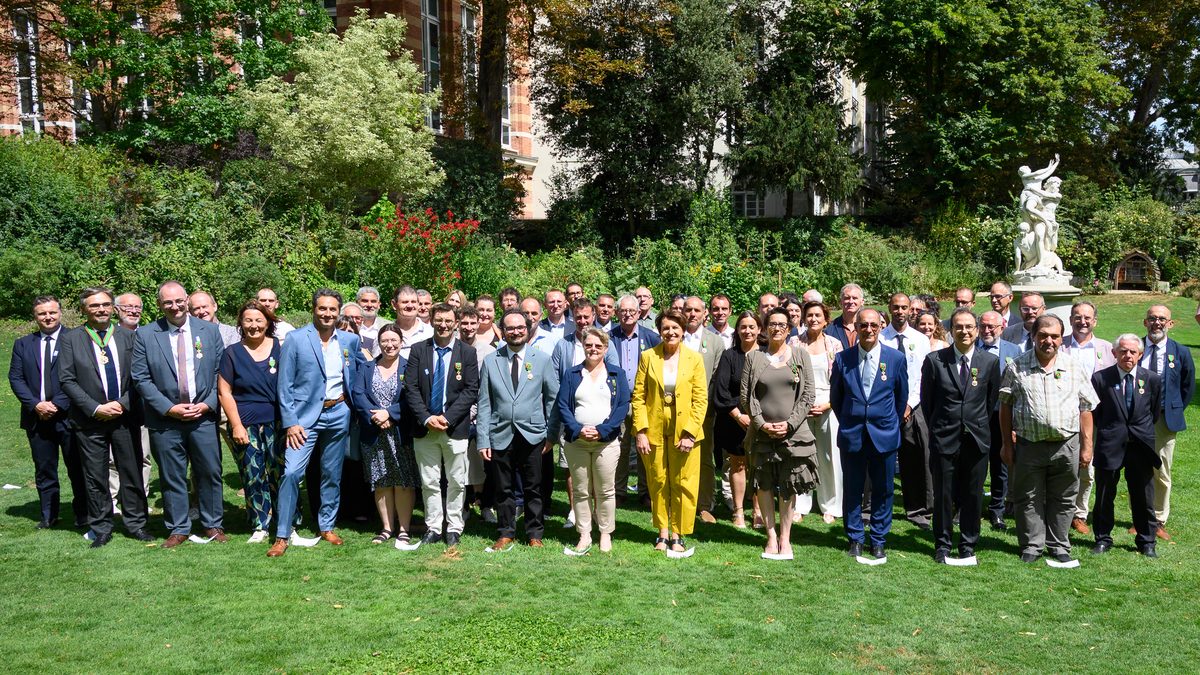 Cérémonie du 20 juillet 2026 au ministère de l'Agriculture pour distinguer 108 femmes et hommes dans l’Ordre du mérite agricole, voir crédit photo