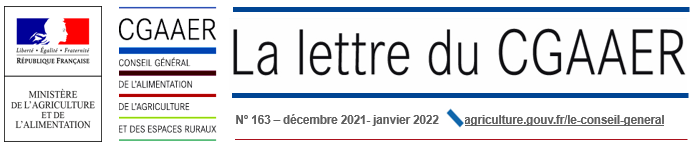 Bandeau de la lettre du CGAAER de janvier 2022