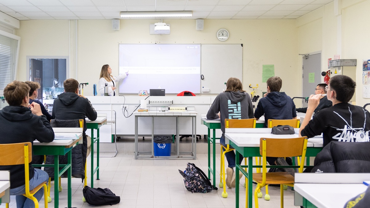 classe de lycéens