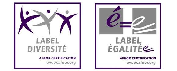 Logo double label Égalité Diversité