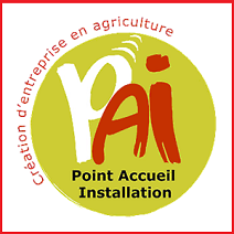 Logo point d'accueil installation d'agriculteurs