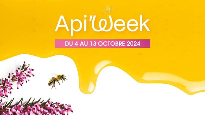 Visuel de la ApiWeekd, une semaine pour découvrir les métiers de l'apiculture et les produits de la ruche.