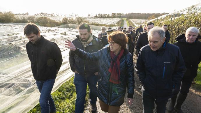 Déplacement de la ministre dans la Sarthe