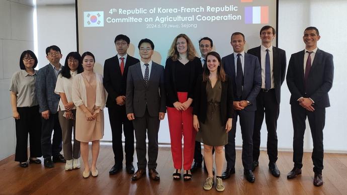 Délégation française accueillie en Corée du Sud