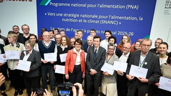 Remise des prix de l'appel à projets : Programme national de l’alimentation, voir crédit photo ci-après.
