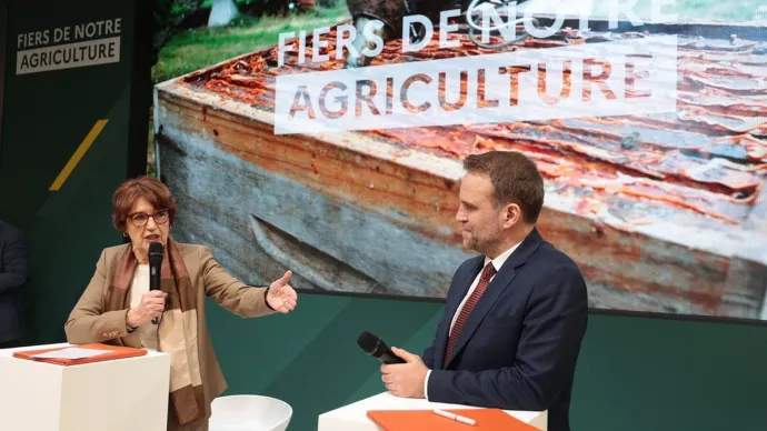 Annie Genevard, ministre de l’Agriculture et de la Souveraineté alimentaire, et Marc Ferracci, ministre chargé de l’Industrie et de l’Energie