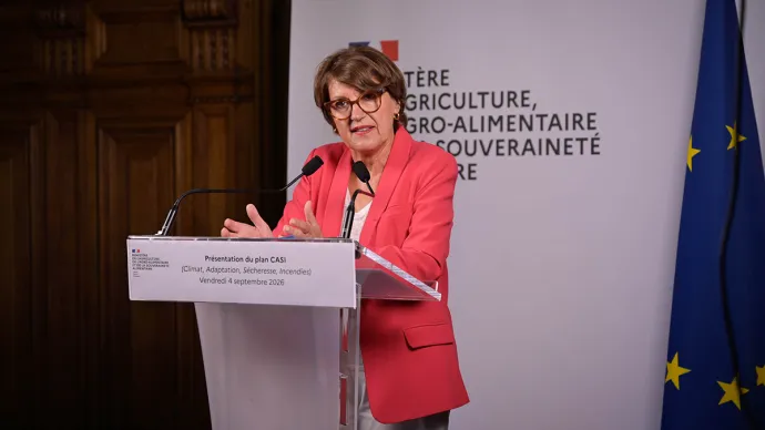 Annie Genevard présente le plan CASI le vendredi 4 septembre 2026, voir crédit photo