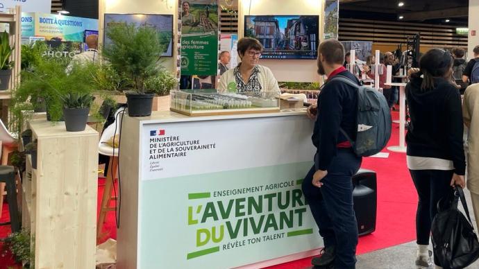 Stand L'Aventure du vivant aux WorldSkills Lyon 2024