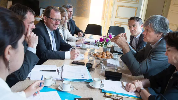 Réunion de travail entre Stéphane Le foll et Fernandg Etgen.