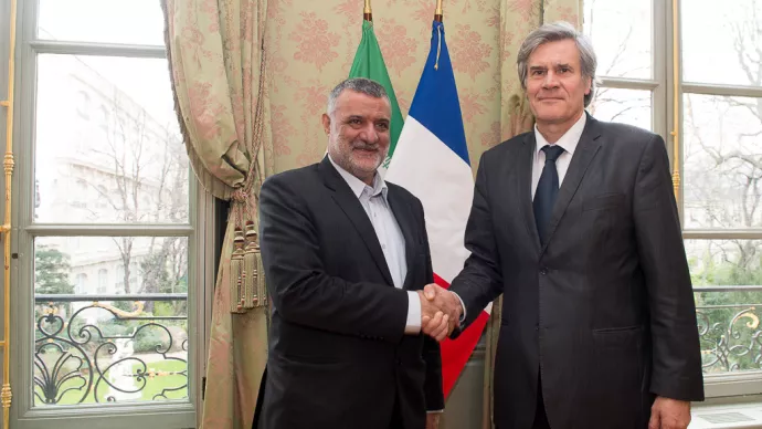 portrait de Stéphane LE FOLL, Ministre de l’Agriculture et de Mahmood HOJJATI, Ministre de l’agriculture iranien