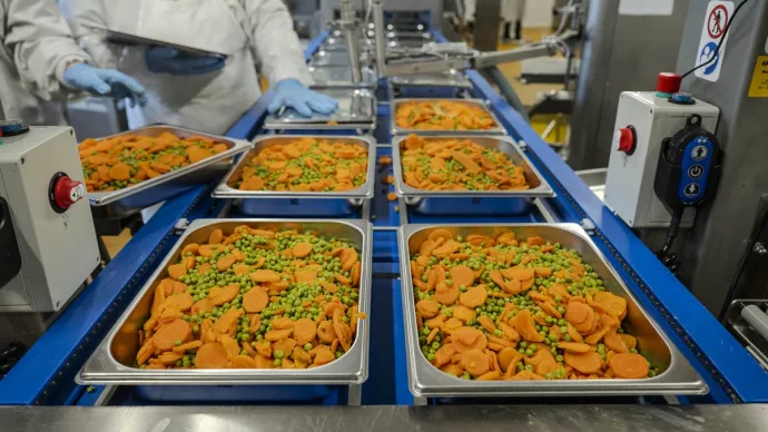 Zone de conditionnement des plats cuisinés