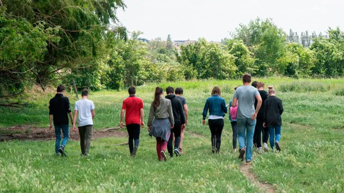 élèves agricoles forêt