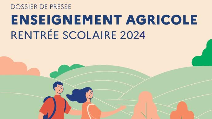 Vignette dossier de presse de rentrée 2024 de l'enseignement agricole