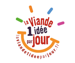 Logo de la campagne "La viande, 1 idée par jour"