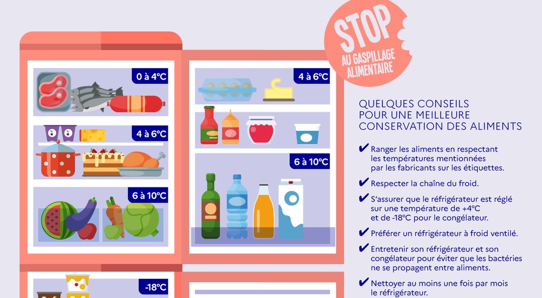 Des conseils pour bien ranger votre frigo | Ministère de l'Agriculture et de l'Alimentation